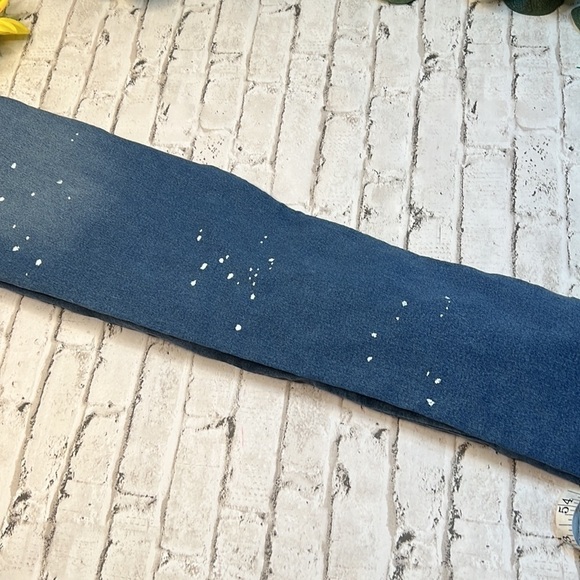 Wonder Nation Girls Paint Splattered Jeans Light Wash 12 (girls youth) - Picture 5 of 7